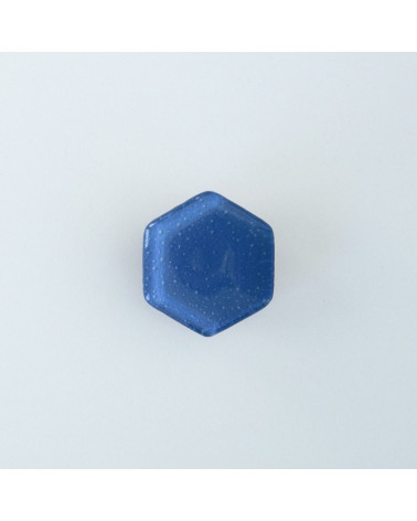 Indigo blue glass furniture knob