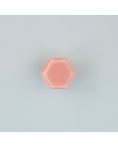 Pink glass furniture knob