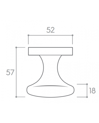 CO ORBIS classic round door knob - designer handle