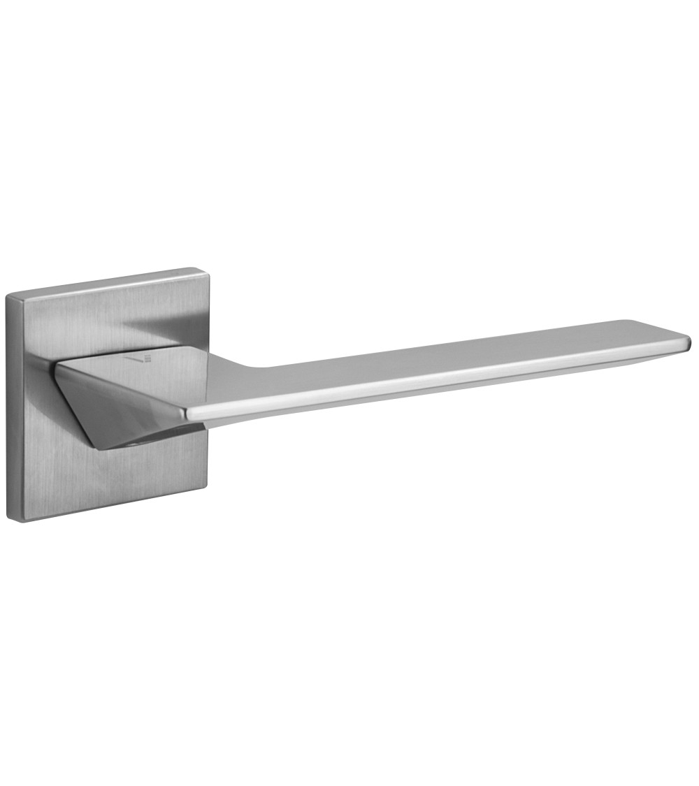 Satin chrome door handle VS VIP square - design handle