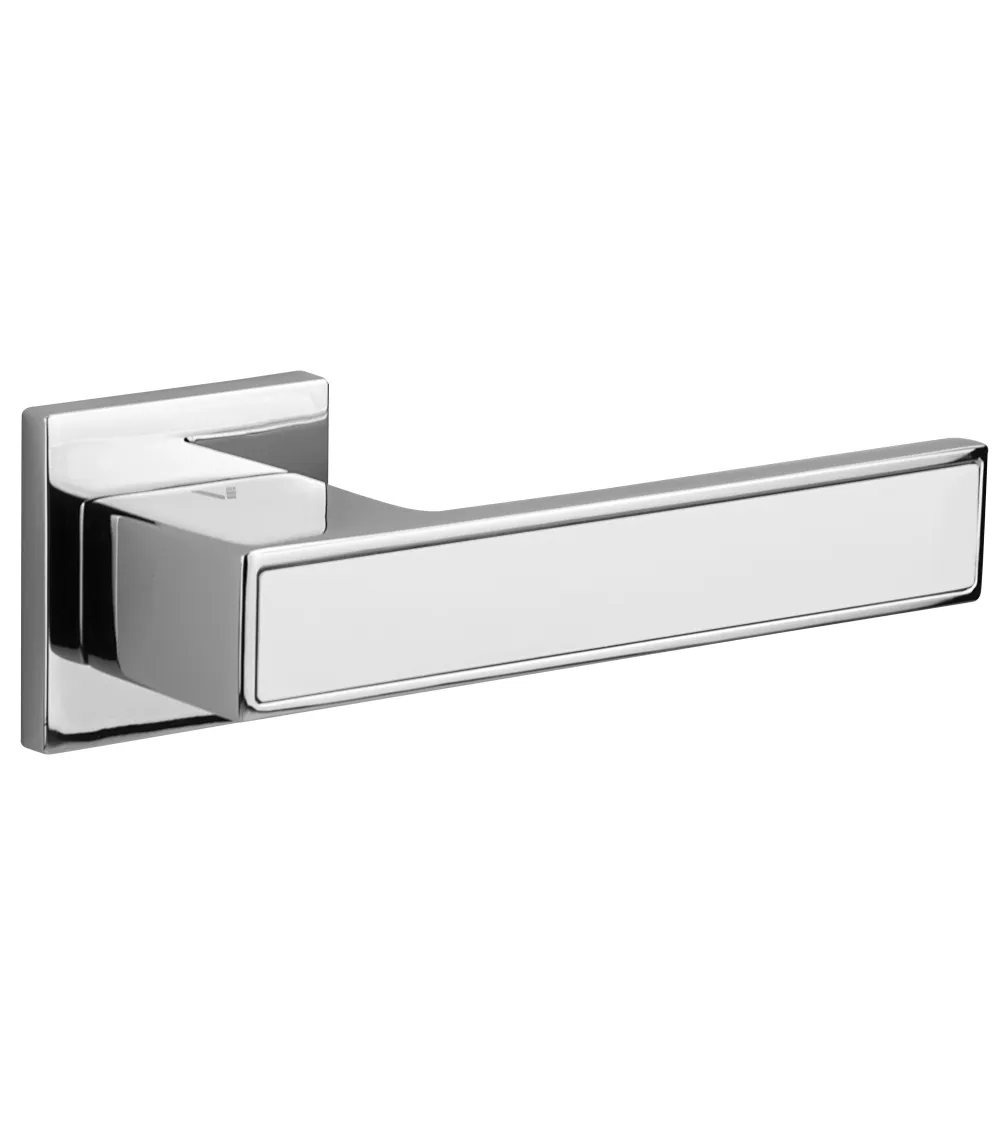 TOTAL two-tone chrome/white door handle designer handle