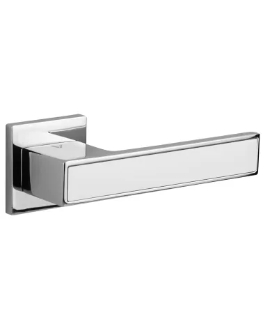 TOTAL two-tone chrome/white door handle designer handle