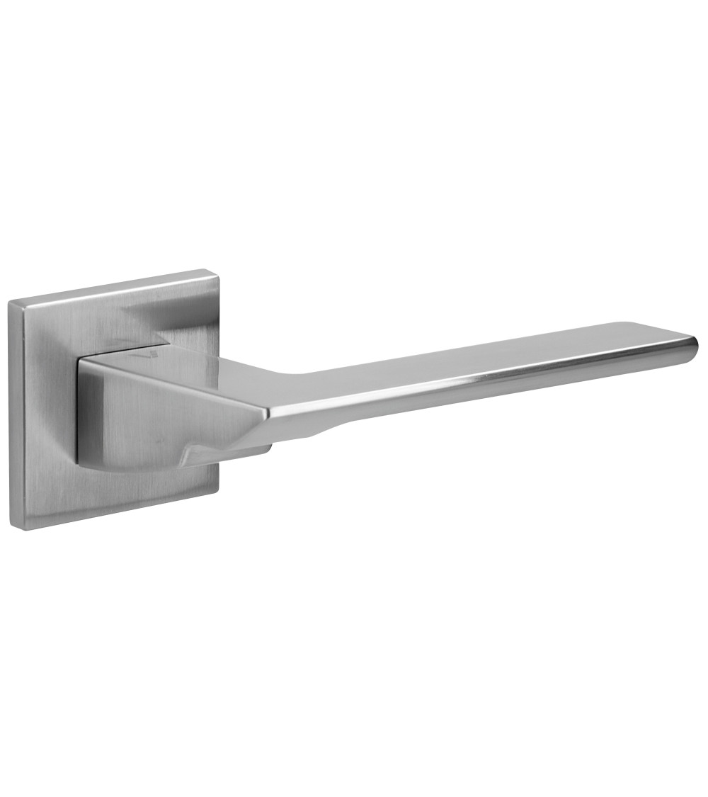 Satin chrome TENDER door handle designer handle