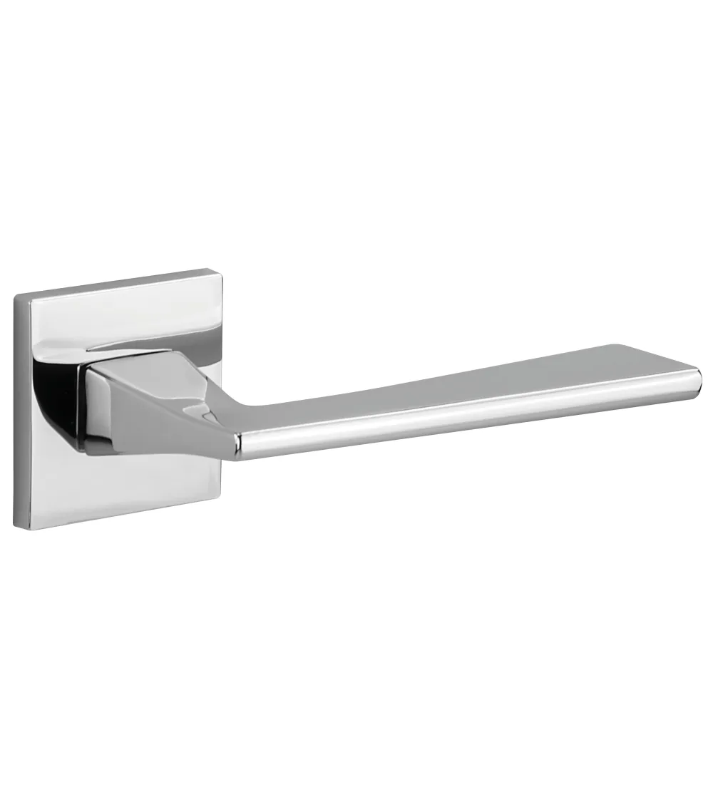 Satin chrome VS SPY square door handle - designer handle