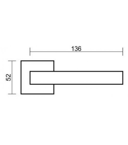 LIMA FIT satin chrome door handle design hardware