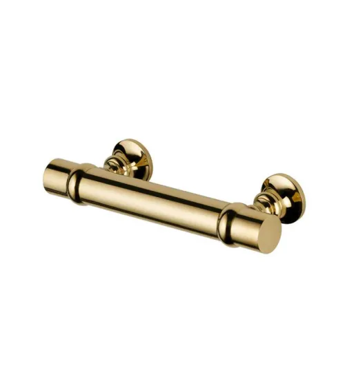 Smooth tube brass marshal's baton handle P45