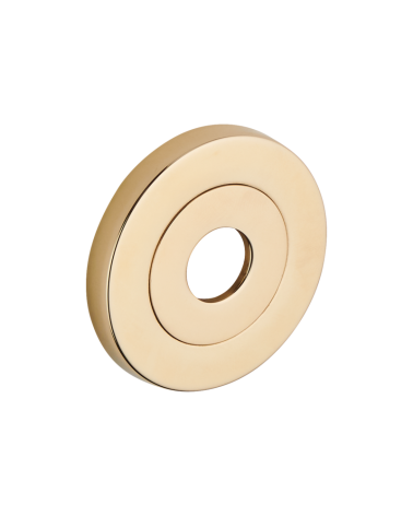 Round rose with concealed screws - handle spindle hole - R4TB