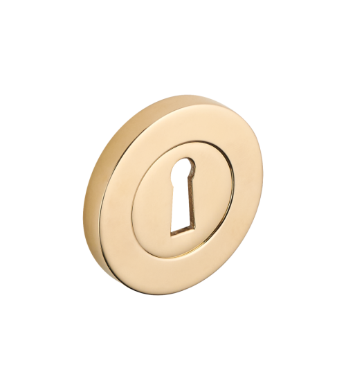 Round rose with concealed screws - keyhole - R4CL -