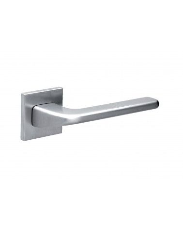 Satin chrome DIVO door handle designer ironmongery