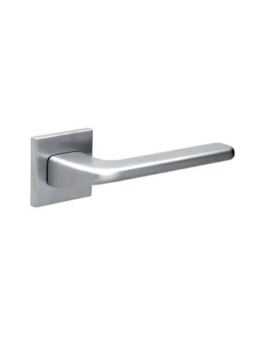 Satin chrome DIVO door handle designer ironmongery
