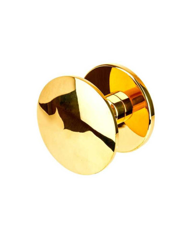 Round domed brass pull knob B607