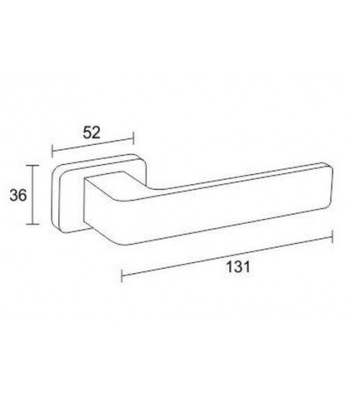 BRAVO brushed chrome door handle designer handle