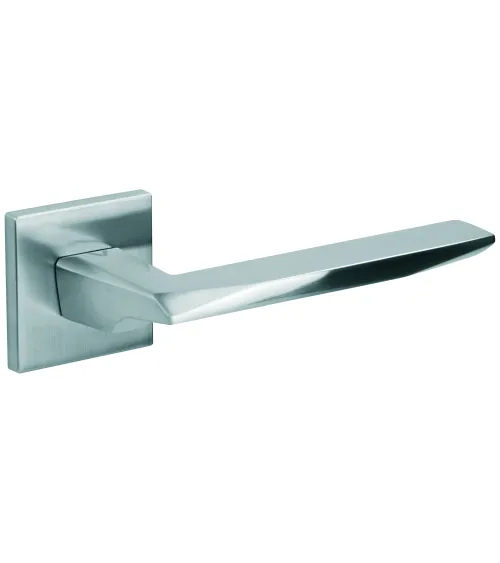 Satin chrome ZOE door handle designer handle