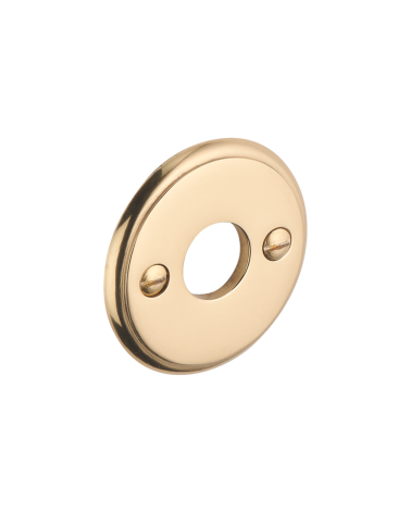 Round rosette with ogee moulding and visible screws - handle hole - E14TB