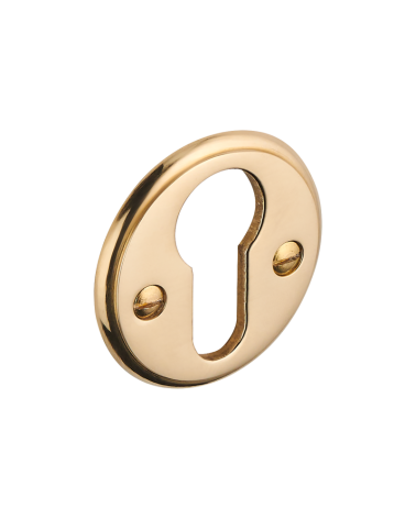 Round rosette with ogee moulding and visible screws - cylinder (barrel) - E14CY