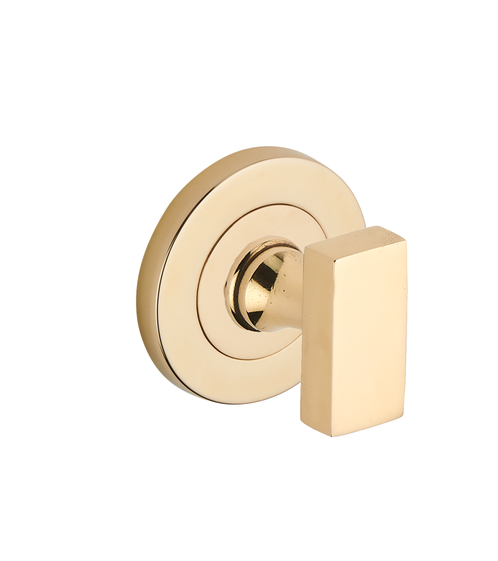Privacy lock/unlock set with rectangular turn - R4CONDB26