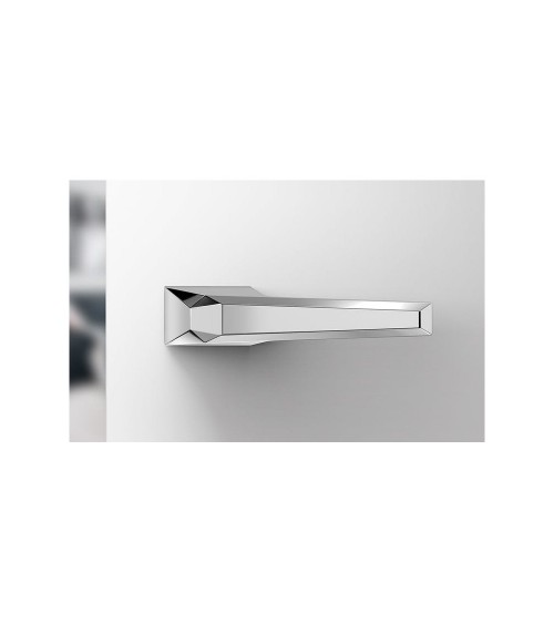 Polished chrome Prisme door handle designer handle