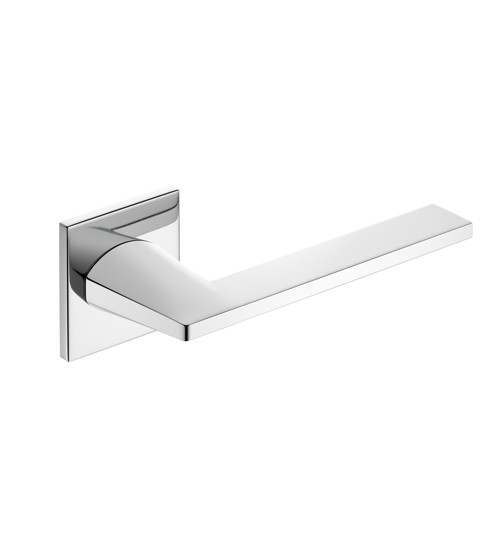 Polished chrome Harmony door handle design handle