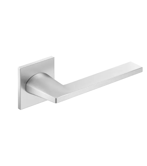 Satin chrome Harmony door handle design handle