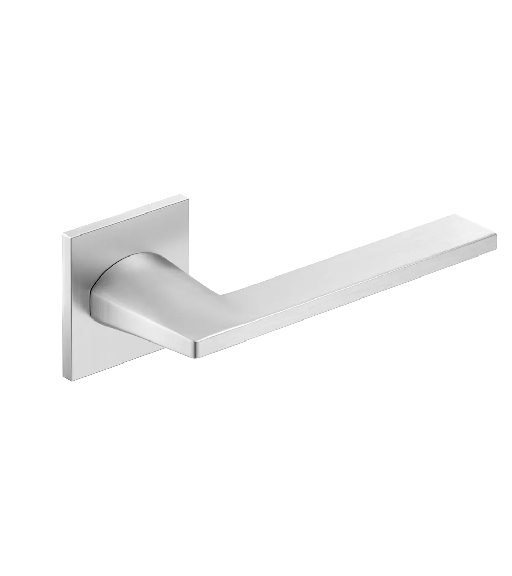 Satin chrome Harmony door handle design handle