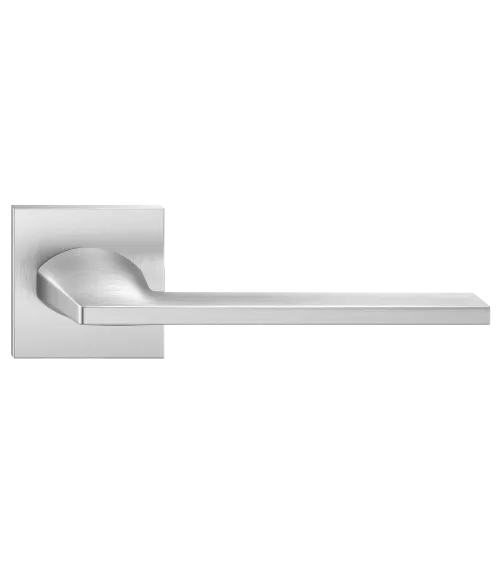 Satin chrome Harmony door handle design handle
