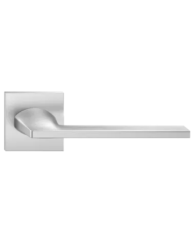 Satin chrome Harmony door handle design handle front view