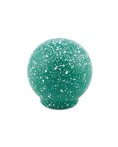Beech wood furniture knob in green/white Mix designer handle
