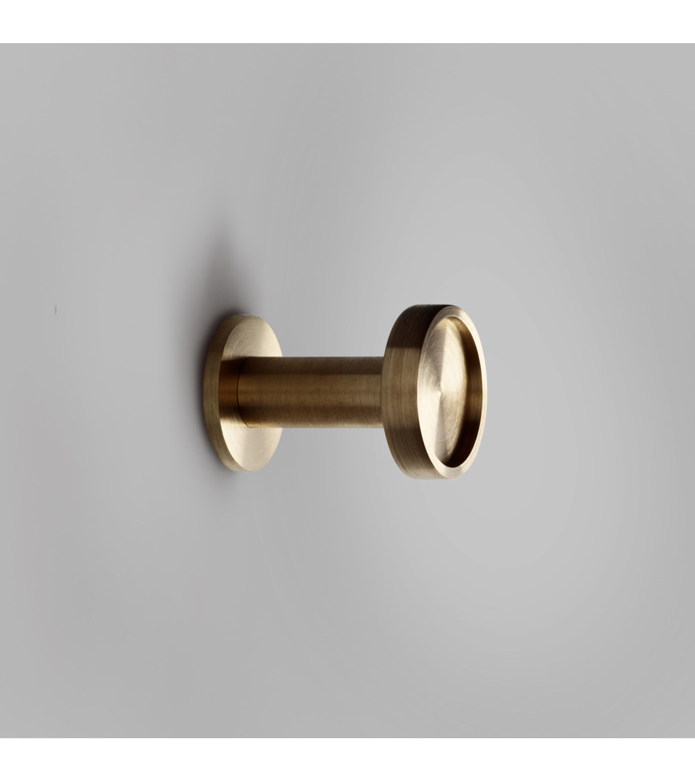 Ina S brass wall hook