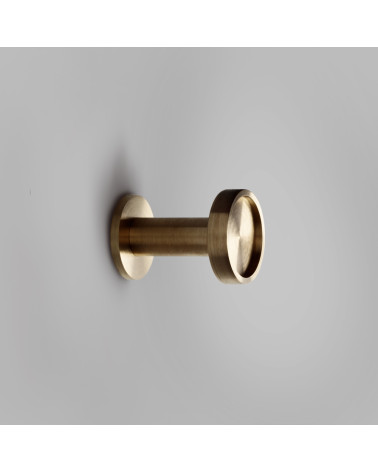 Ina S brass wall hook