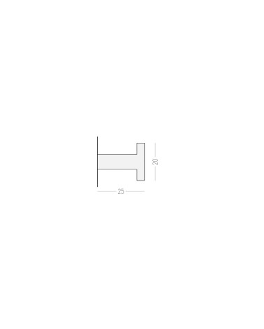 Ina S brass wall hook