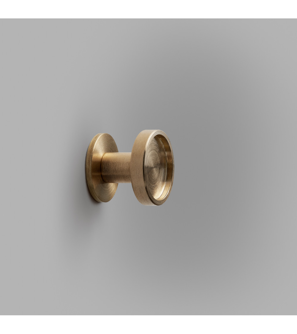 Ina S short brass wall hook