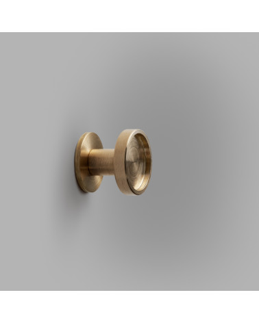 Ina S short brass wall hook