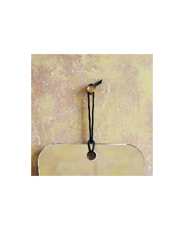 Ina S brass wall hook