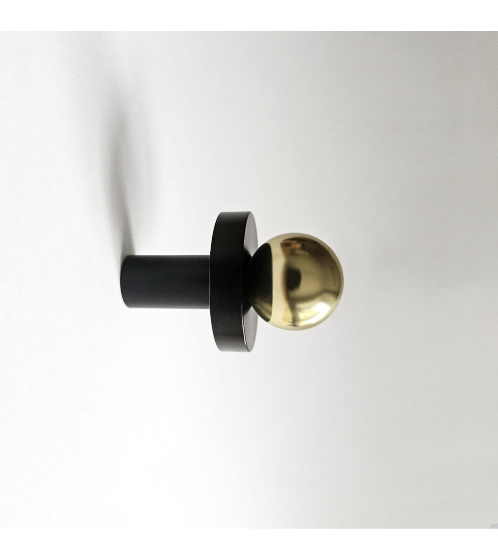 POLA Black and Gold Brass Wall Hook