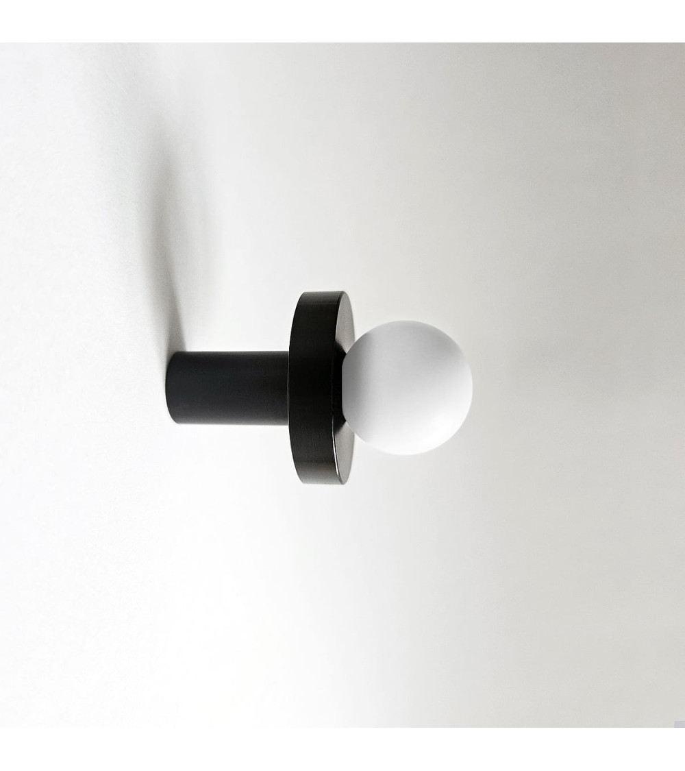 POLA Black and White Brass Wall Hook