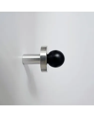 POLA Stainless Steel and Black Brass Wall Hook