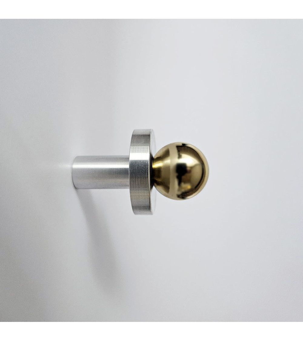 POLA Stainless Steel and Gold Brass Wall Hook