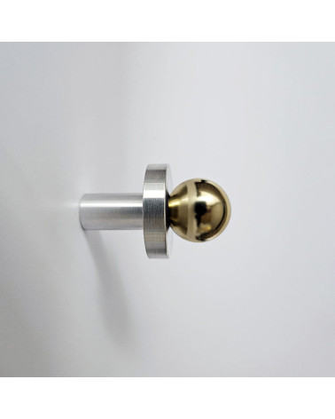 POLA Stainless Steel and Gold Brass Wall Hook