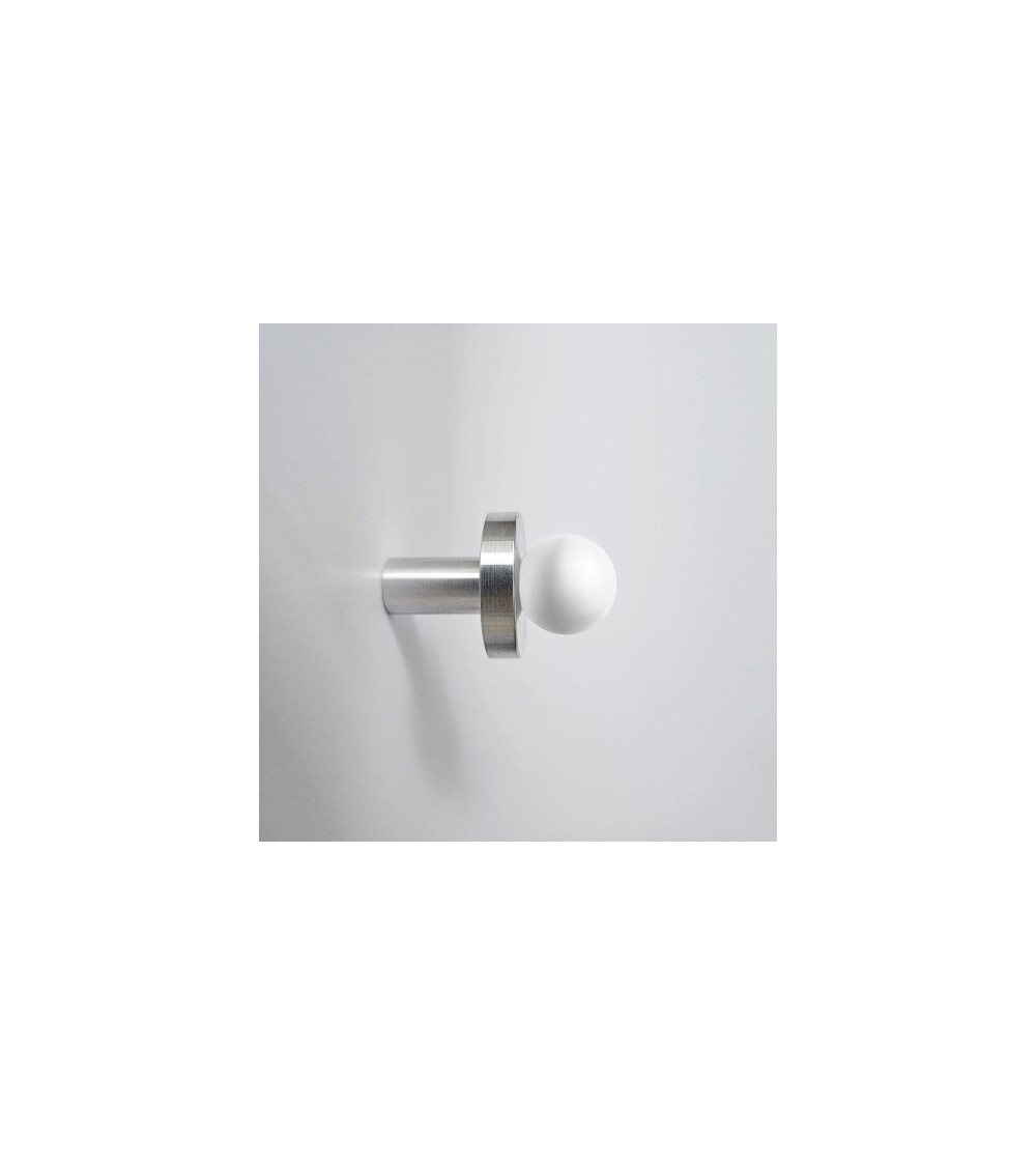 POLA Stainless Steel and White Brass Wall Hook