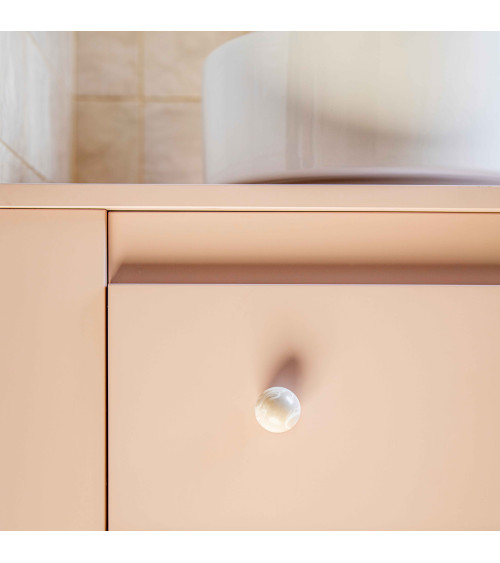 Grey beech wood furniture knob design handle