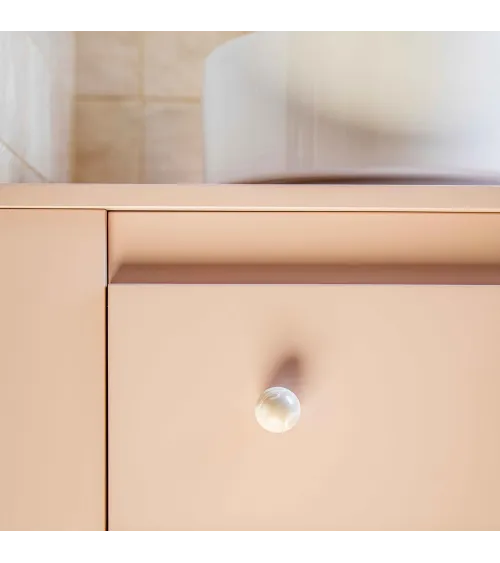 Grey beech wood furniture knob design handle