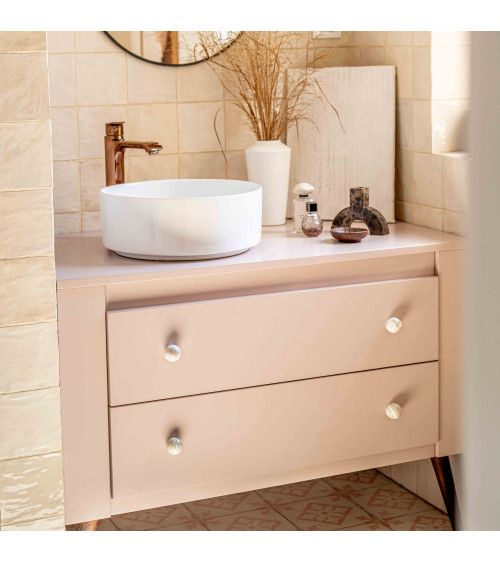 Grey beech wood furniture knob design handle