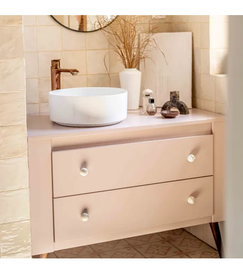 Grey beech wood furniture knob design handle