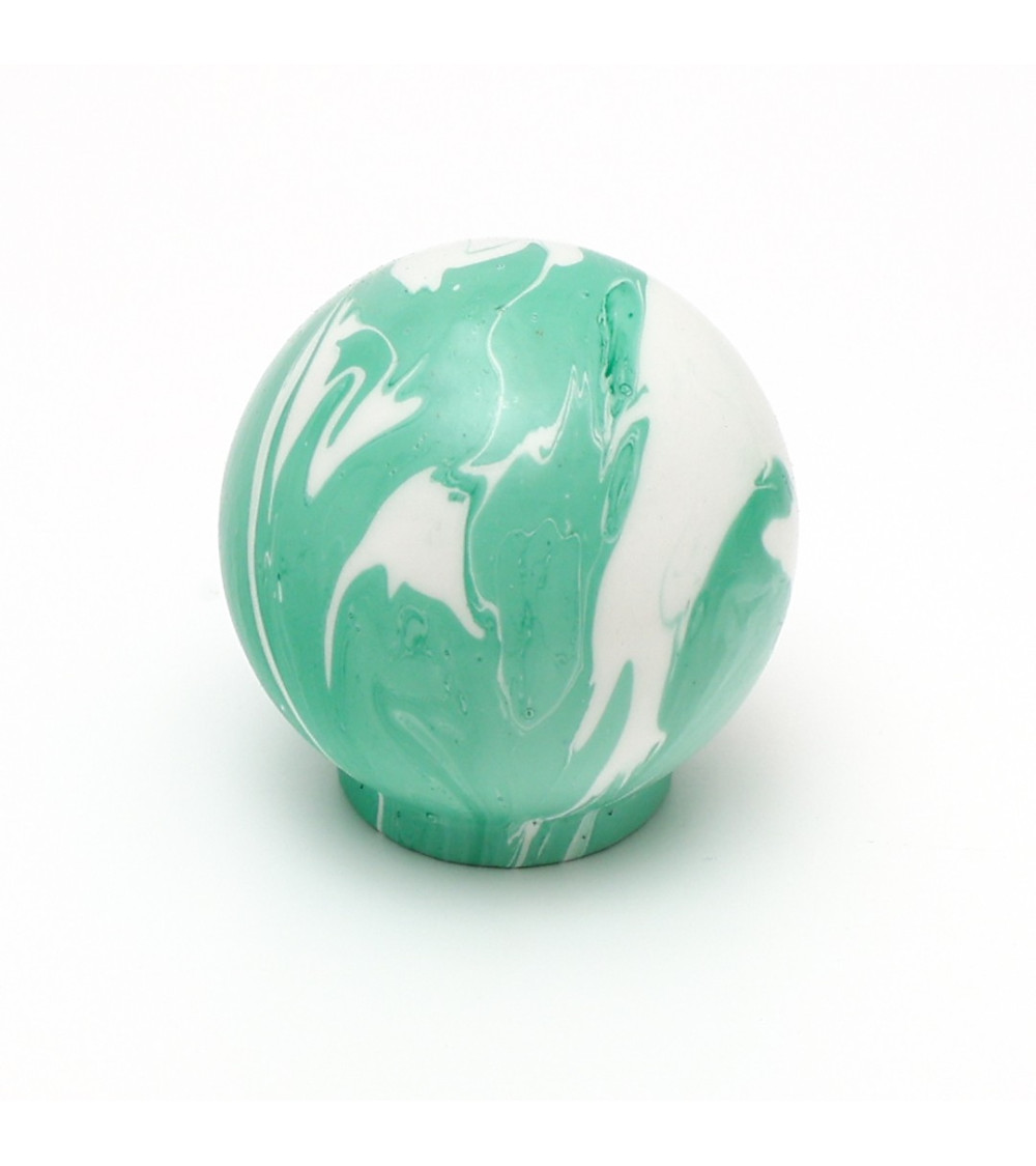 Rich Green beech wood furniture knob - designer handle