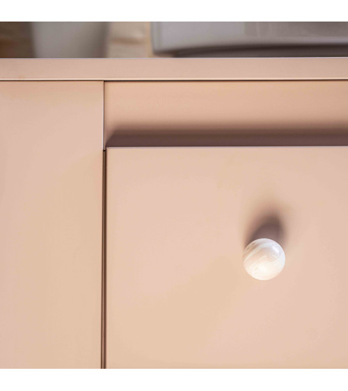 Rose taupe beech wood furniture knob design handle