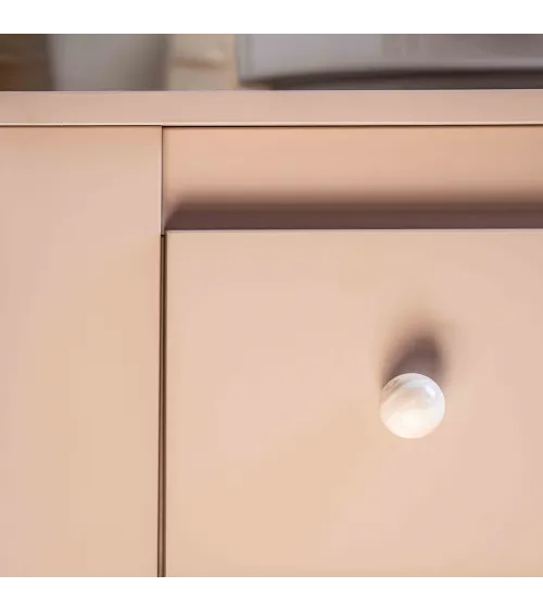Rose taupe beech wood furniture knob design handle
