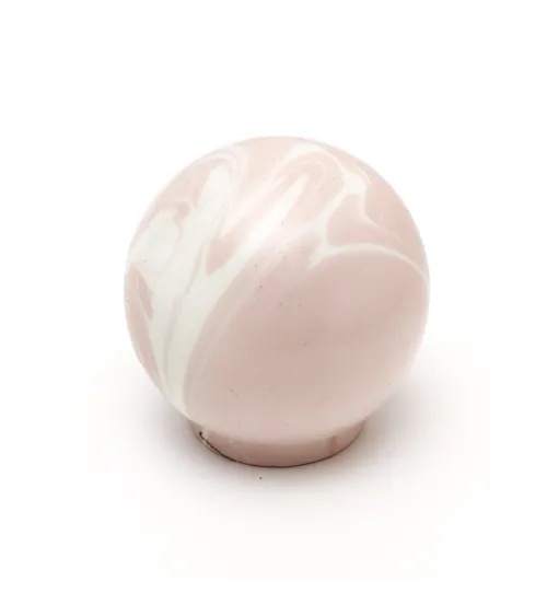 Taupe Rose beech wood furniture knob - designer handle