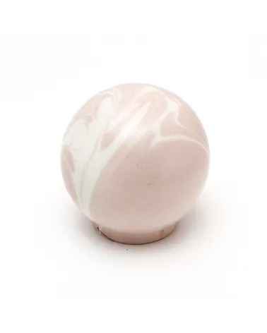 Taupe Rose beech wood furniture knob - designer handle