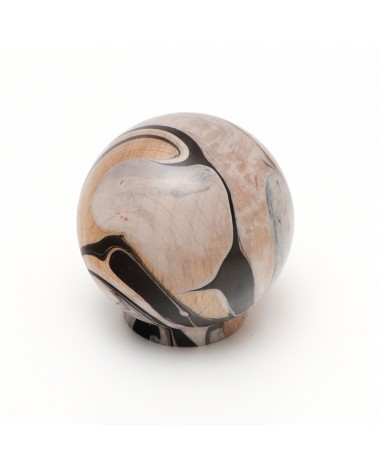 Furniture knob in Chino Black Beech wood - design handle