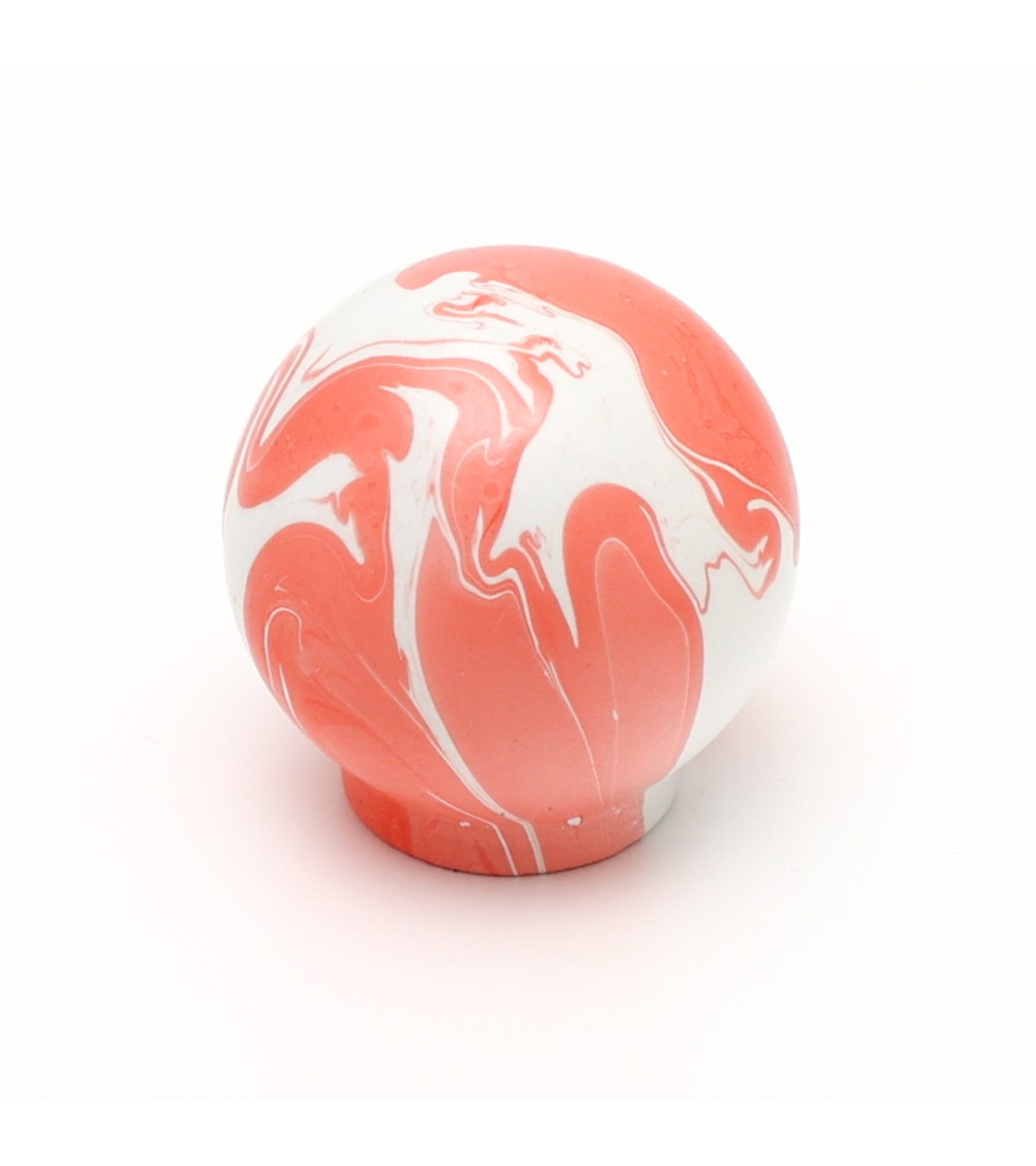 Furniture knob in Cherry Red Beech wood - design handle